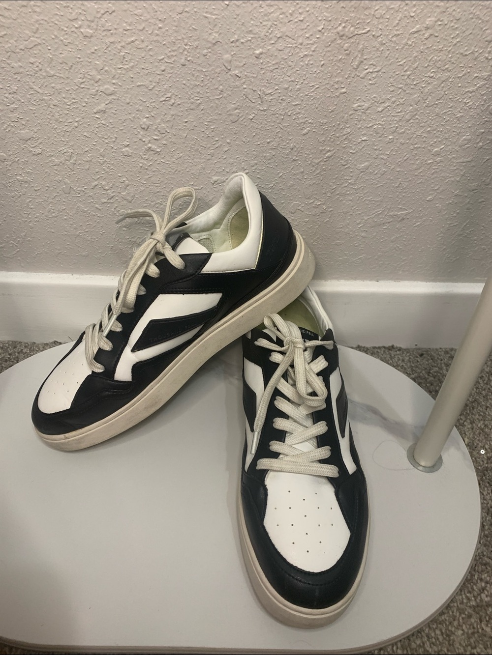 Thousand Fell Made in Brazil Classic Black & White Low-Top Lace-Up Sneakers